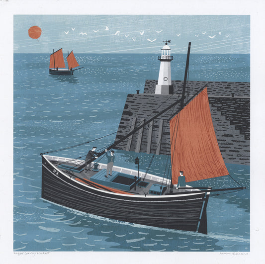 Lugger Leaving Harbour