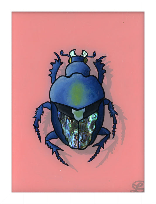 Proagoderus Rangifer Original Reverse Glass Painting