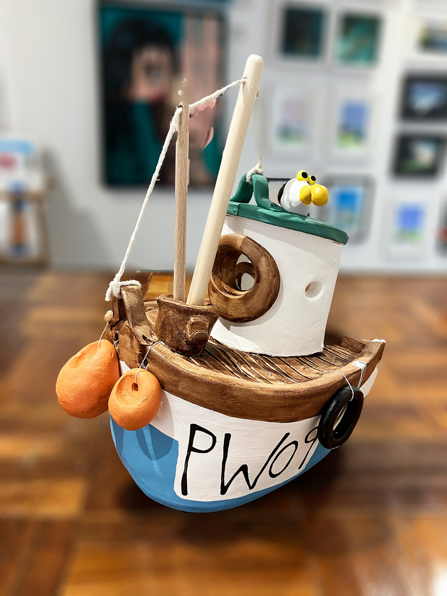 Medium Fishing Boat By Loopy Ceramics