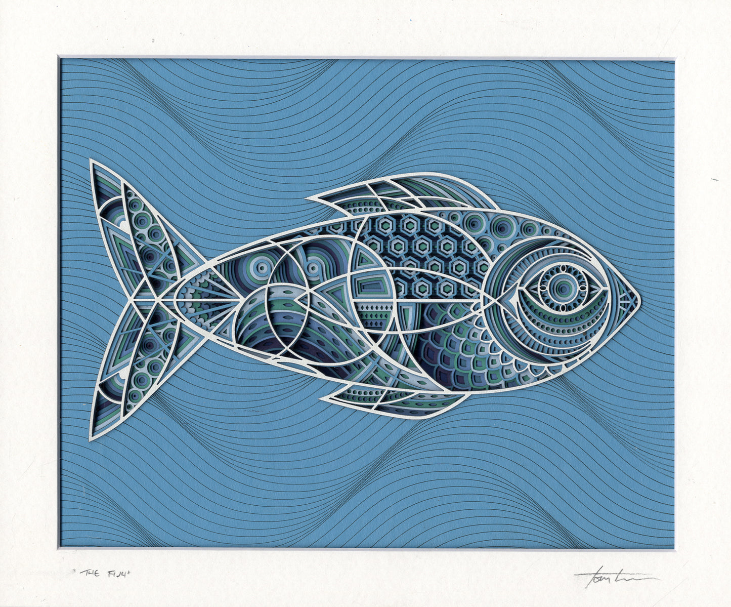 Original Laser Cut "The Blue Fish"