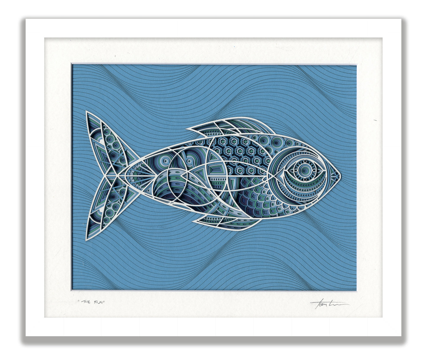 Original Laser Cut "The Blue Fish"