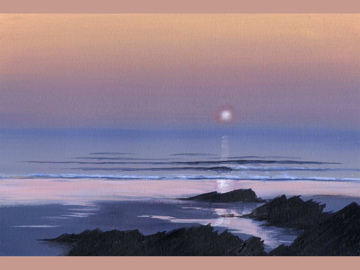 Fistral Sunset Art Card - SaltWalls