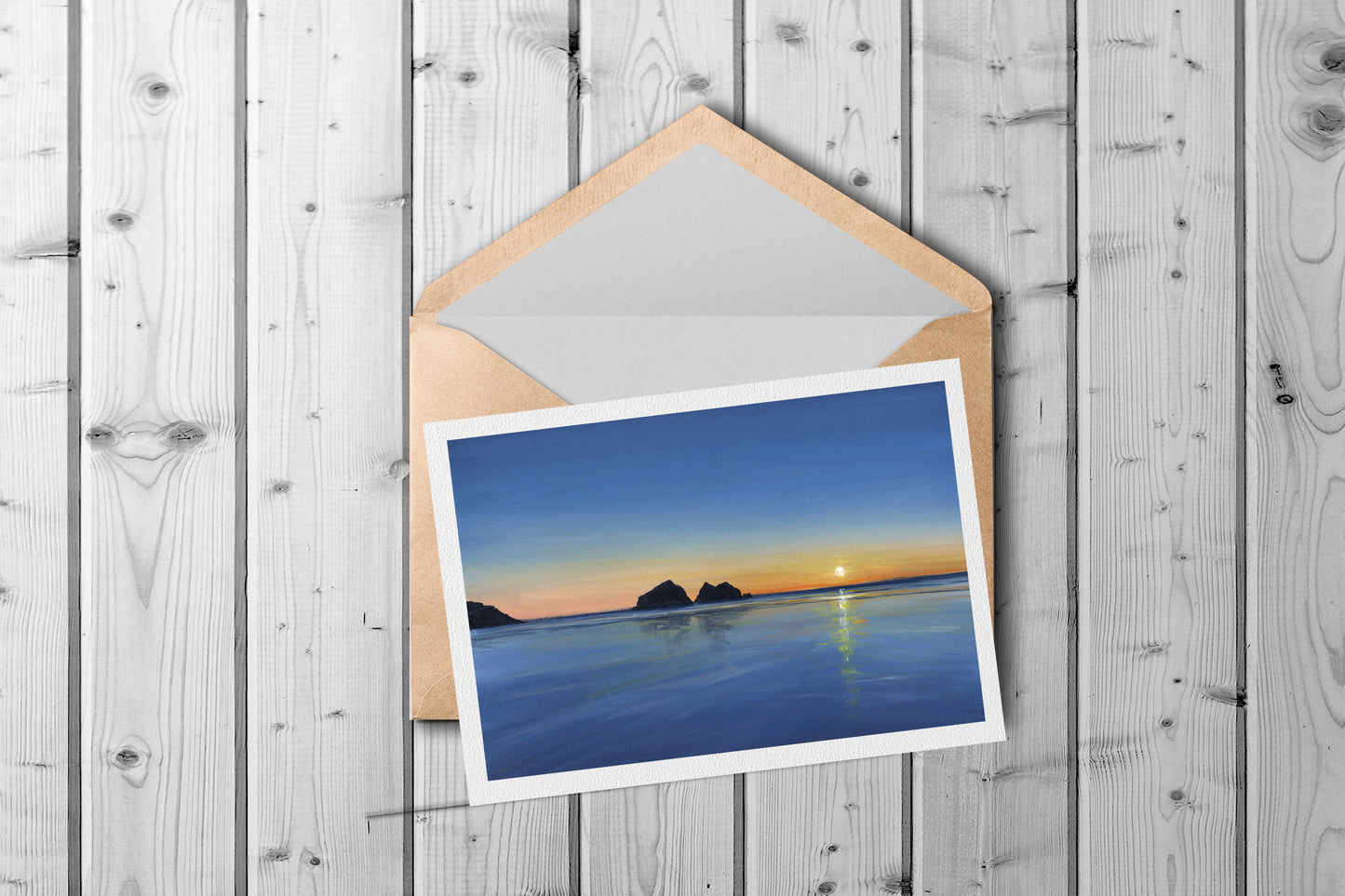 Holywell Sunset Art Card - SaltWalls