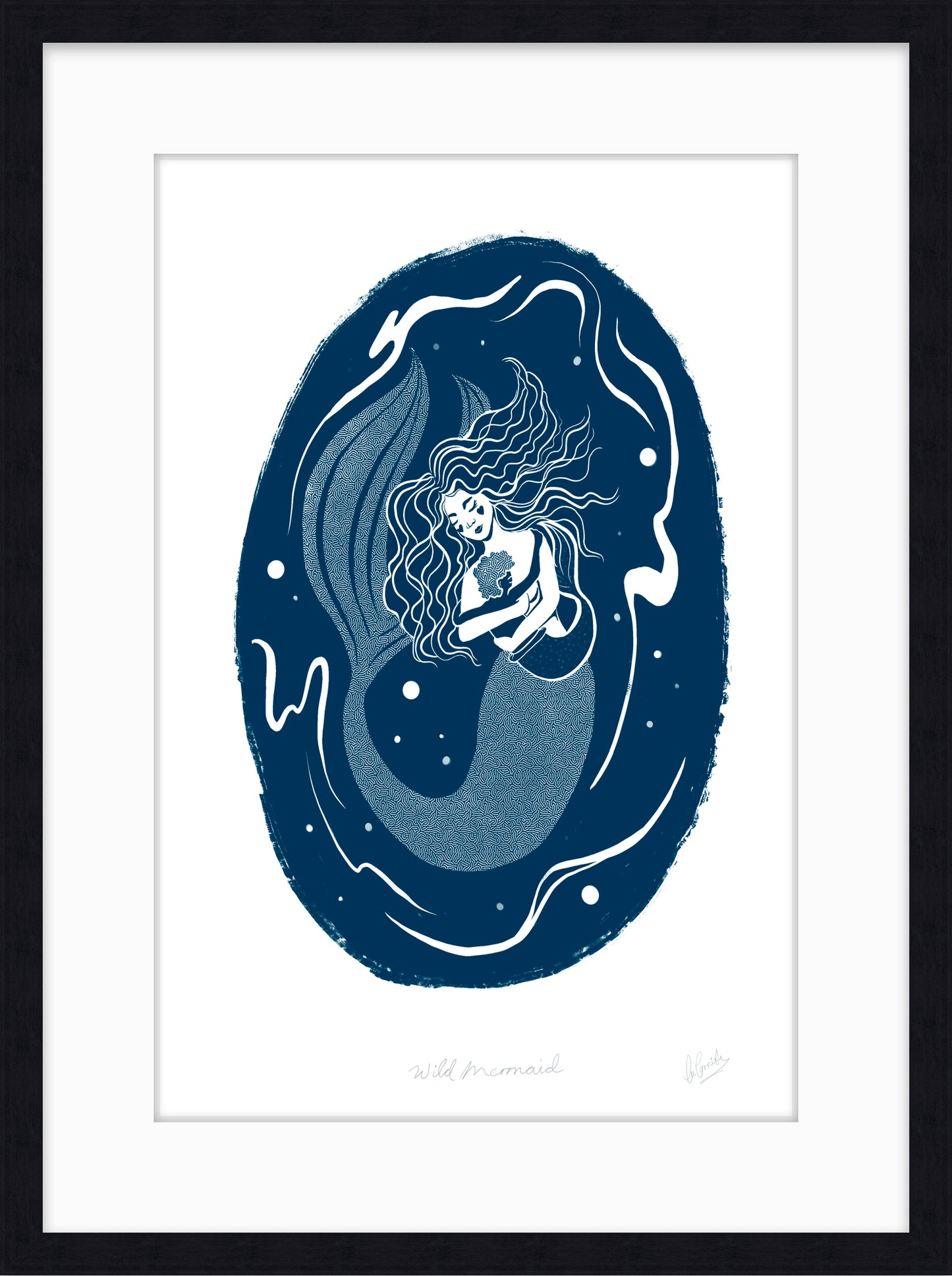 Wild Mermaid Art Print - SaltWalls