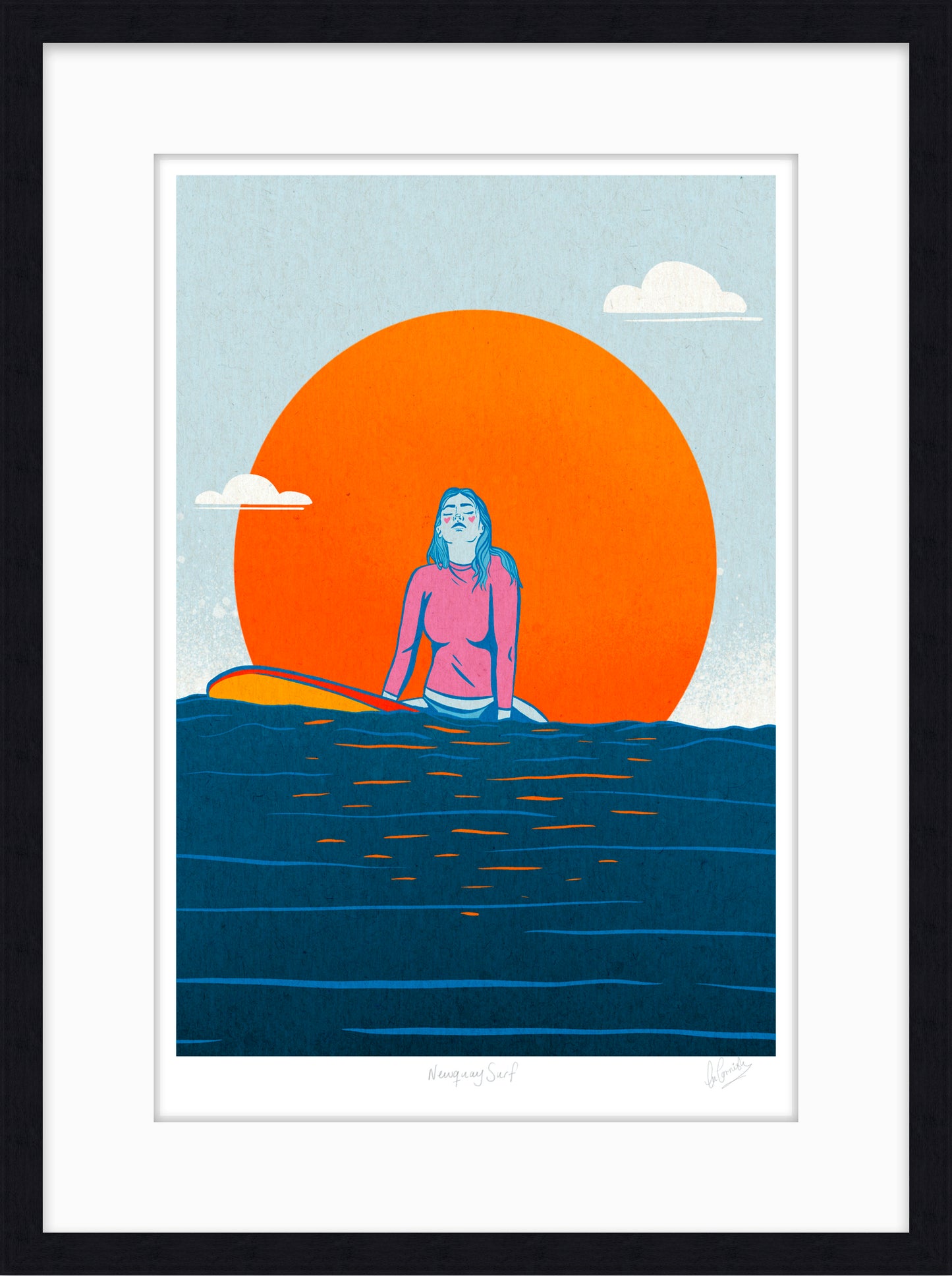 Newquay Surf Art Print - SaltWalls