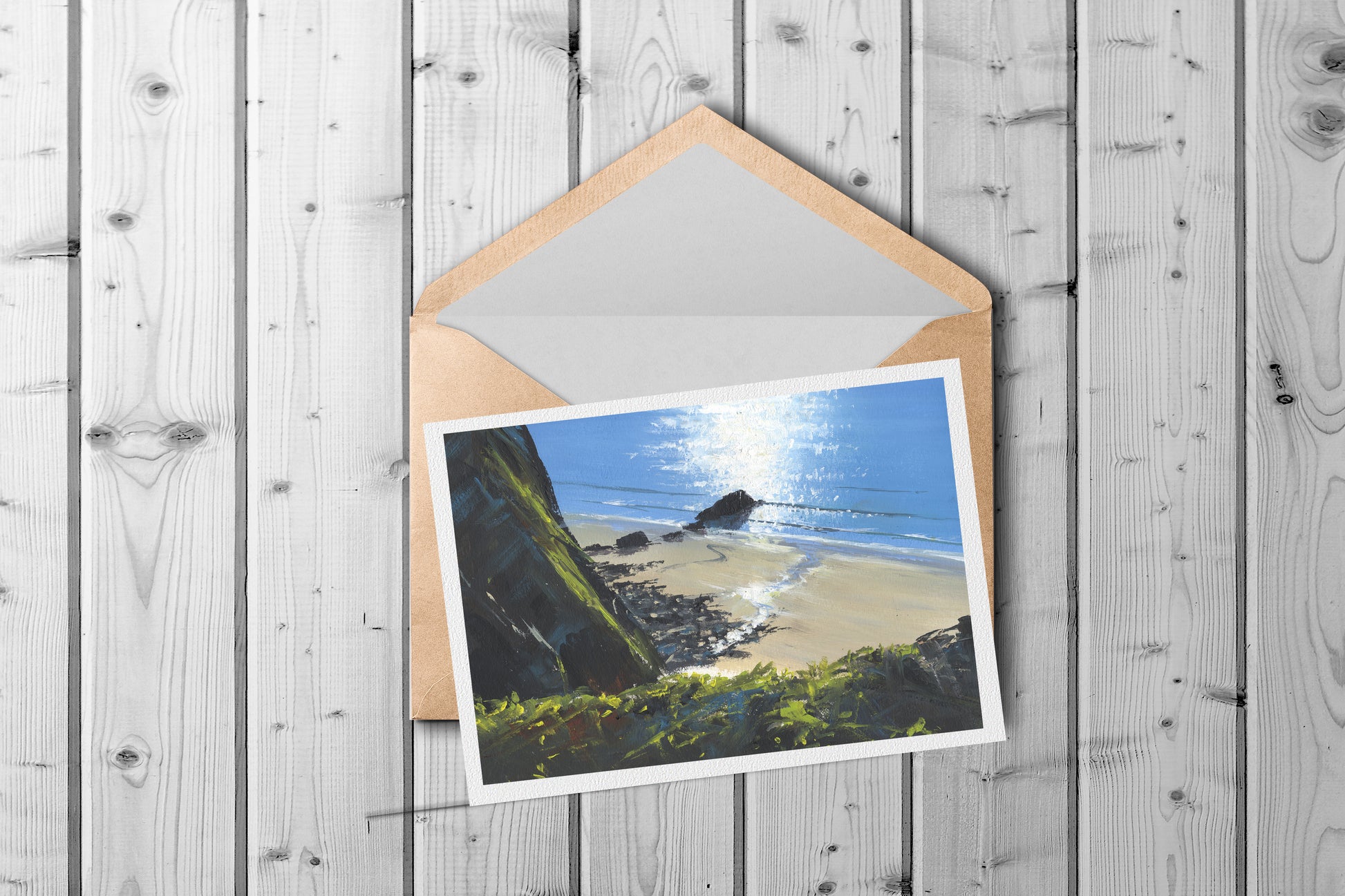 Up With The Gulls Art Card - SaltWalls