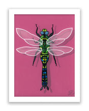 Load image into Gallery viewer, Dragonfly Original Reverse Glass Painting