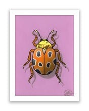 Load image into Gallery viewer, Dung Beetle Original Reverse Glass Painting