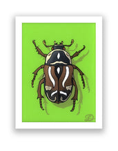 Load image into Gallery viewer, Fiddler Beetle Original Reverse Glass Painting