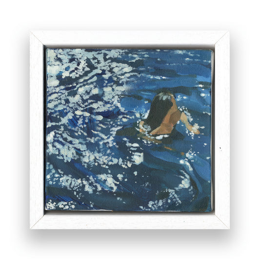 Original Oil on Canvas " Into the Blue "