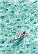 Load image into Gallery viewer, Original Ink &amp; Watercolour &quot; Just Paddling Through &quot;