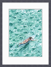 Load image into Gallery viewer, Original Ink &amp; Watercolour &quot; Just Paddling Through &quot;