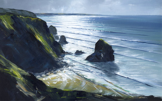 Above Bedruthan Steps