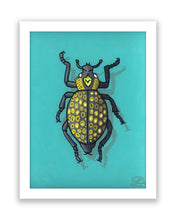 Load image into Gallery viewer, Lily Weevil Original Reverse Glass Painting