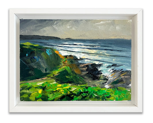 Original Acrylic " Light on the Bay, Fistral. "