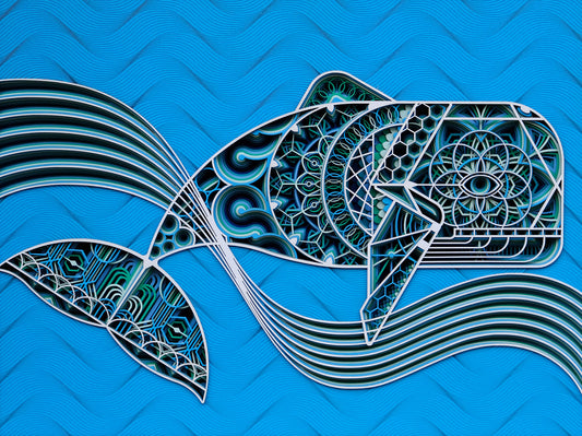 Original Laser Cut ' The Whale '