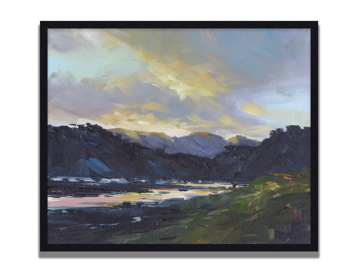 sunrise over the mountains