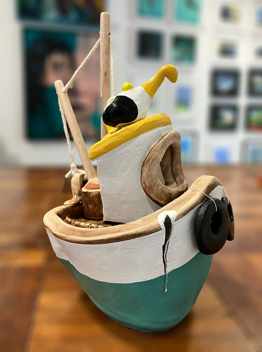 Small Fishing Boat By Loopy Ceramics