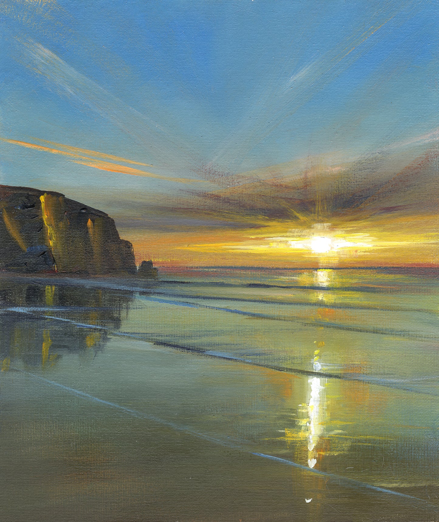 Sunset Fire, Watergate Bay