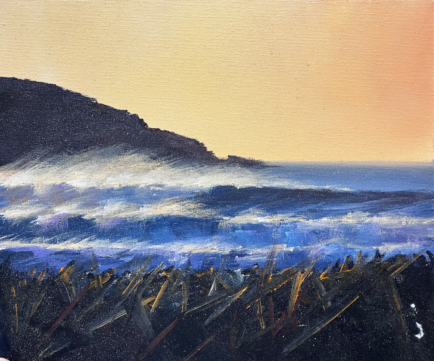 Original Acrylic " Sunset Waves "