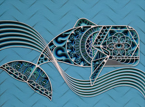 Original Laser Cut ' The Whale '