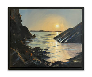 Original Acrylic " Spring Sunset, Wine Cove "
