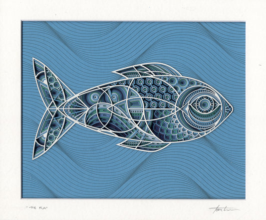 Original Laser Cut "The Blue Fish"