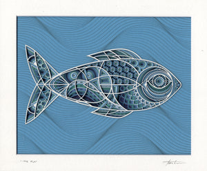 Original Laser Cut "The Blue Fish"