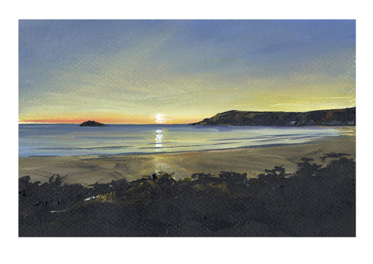 Crantock Sunset - SaltWalls