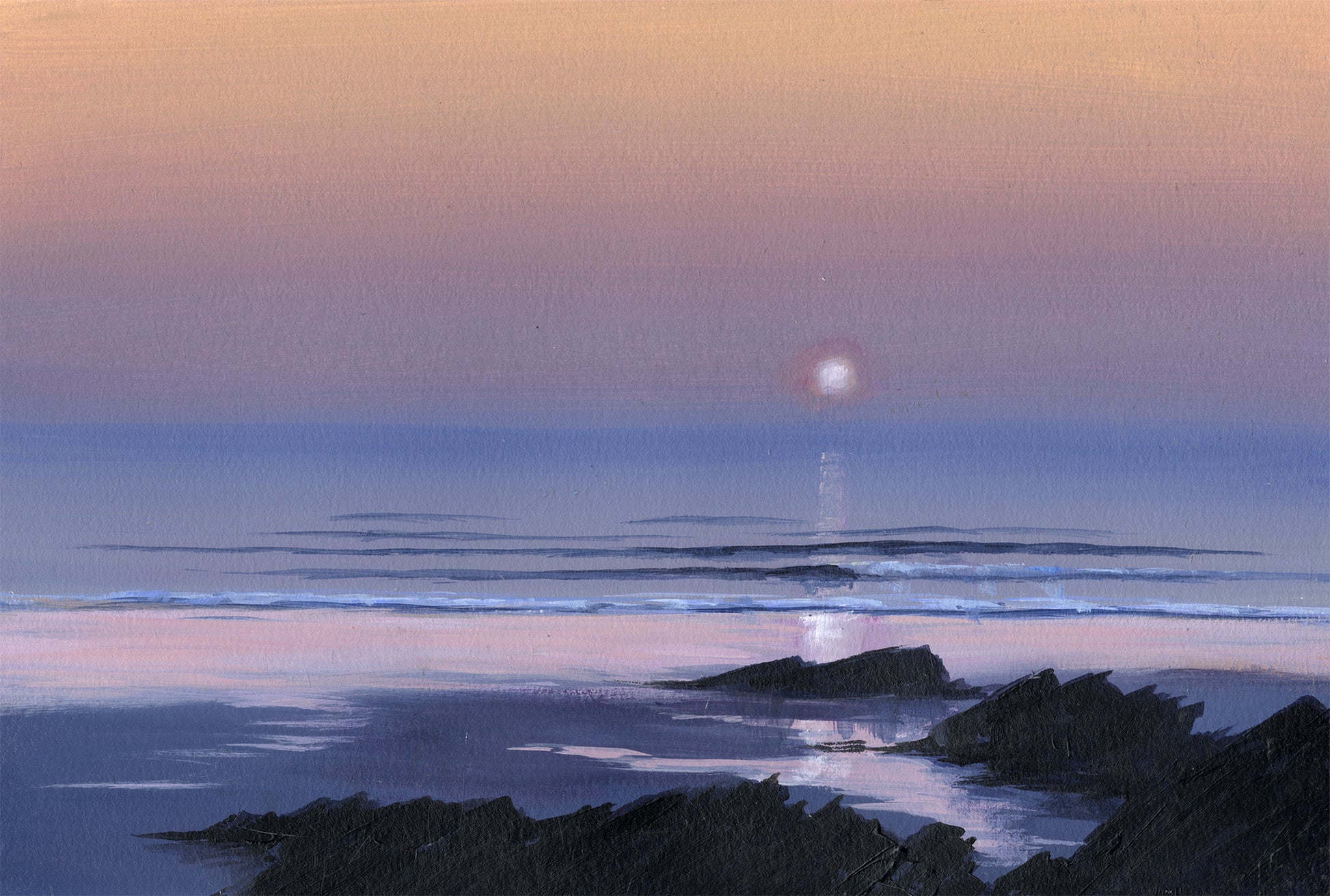 Fistral Sunset Art Card - SaltWalls