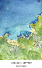 Load image into Gallery viewer, Harlyn Bay Map Art Print - SaltWalls