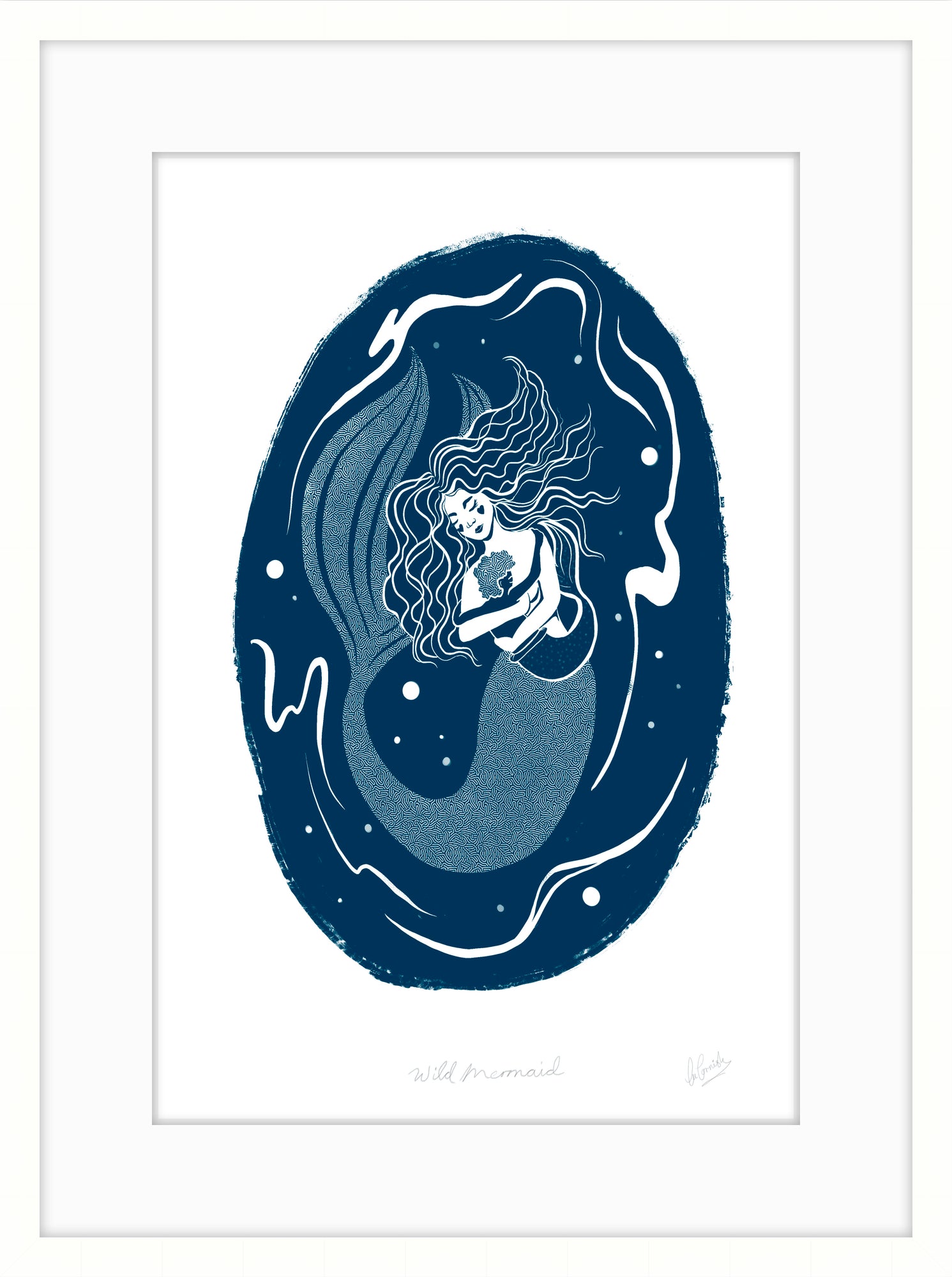 Wild Mermaid Art Print - SaltWalls