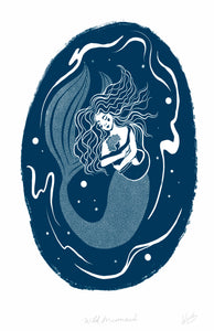 Wild Mermaid Art Print - SaltWalls