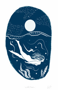 Wild Moon Art Print - SaltWalls