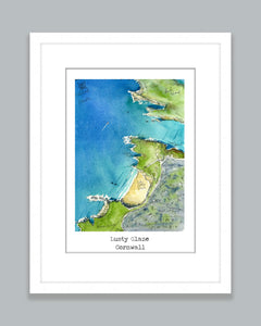 Lusty Glaze Map Art Print - SaltWalls