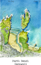 Load image into Gallery viewer, Porth Map Art Print - SaltWalls
