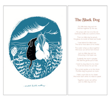 Load image into Gallery viewer, Black Dog Art Print - SaltWalls