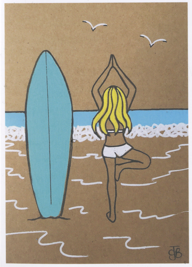 Yoga Surf Girl - SaltWalls