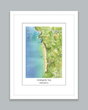 Load image into Gallery viewer, Watergate Bay Map Art Print - SaltWalls