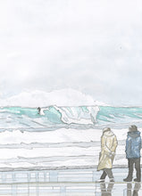 Load image into Gallery viewer, Original Watercolour &quot;Wave Watching 1&quot;