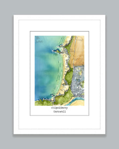 Whipsiderry Map Art Print - SaltWalls