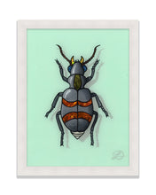 Load image into Gallery viewer, Glow Bug Original Reverse Glass Painting