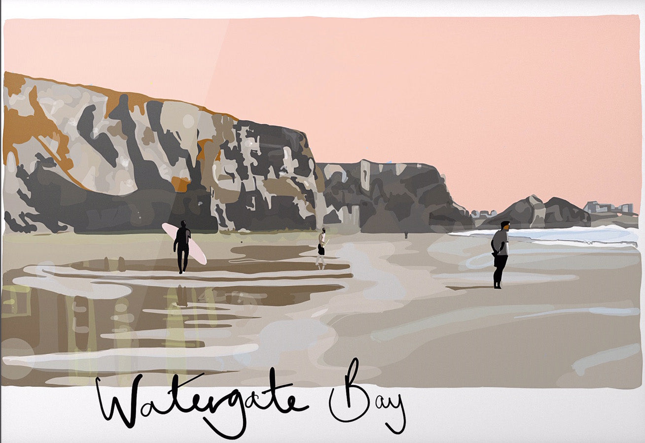 Watergate Bay Dusk - SaltWalls